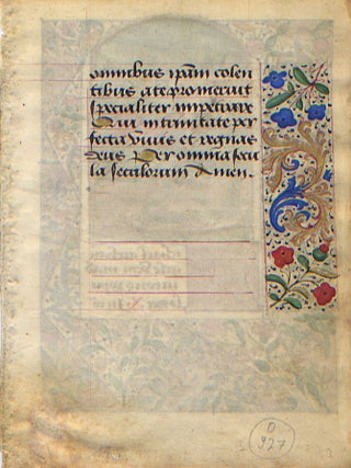 Illuminated Manuscript: Saint Michael Battling a Demon from a 15th Century Book of Hours