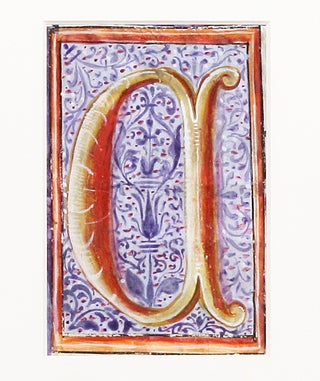 Illuminated Manuscript: Large Initial "C"