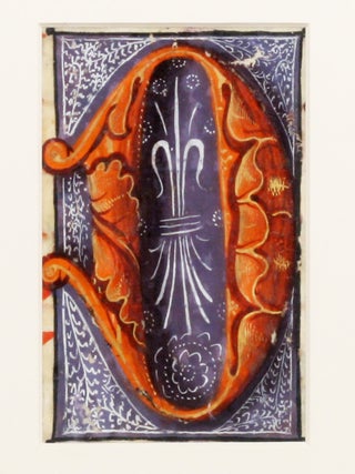 Illuminated Manuscript: Large Initial "D"