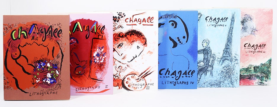 The Lithographs of Chagall, Volumes I-VI Complete Set | MARC CHAGALL ...
