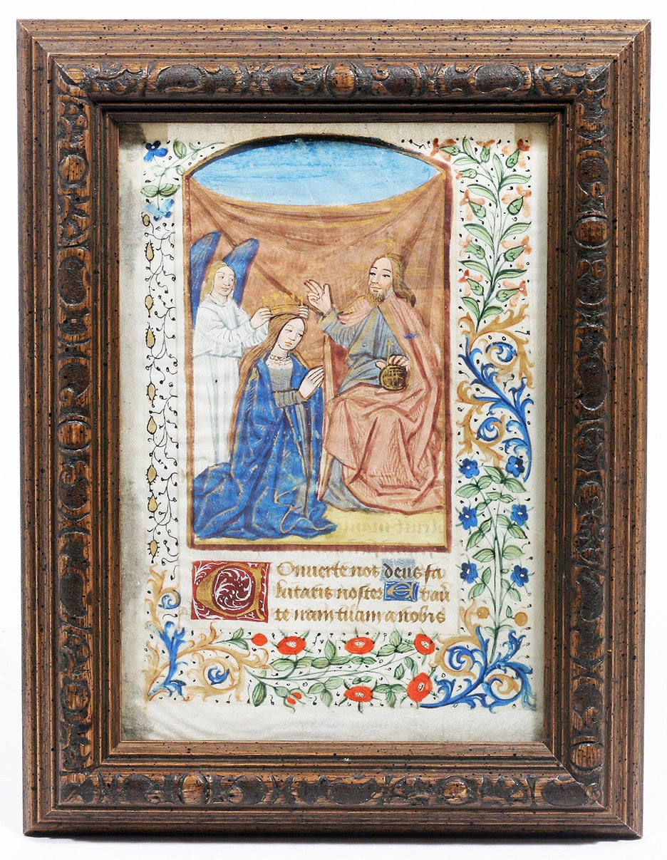 Illuminated Manuscript: Coronation of the Virgin Mary | Illuminated ...