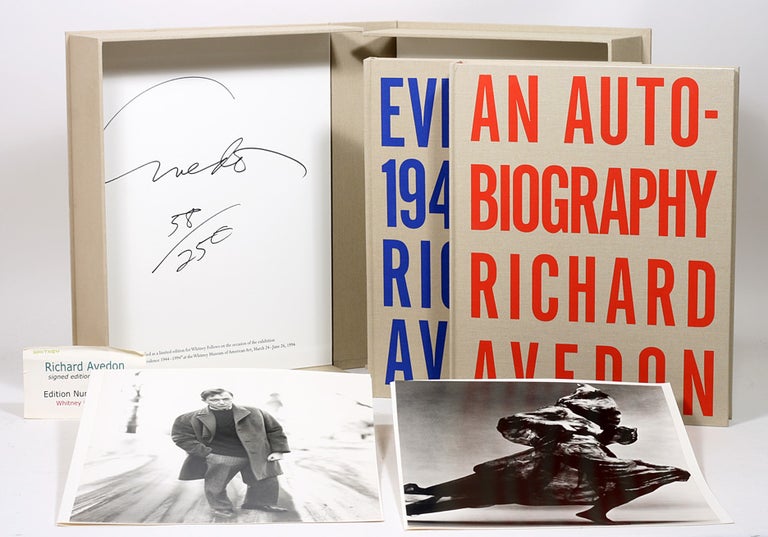 Item #1640 An Autobiography WITH: Evidence 1944-1994 [Whitney Museum]. RICHARD AVEDON.