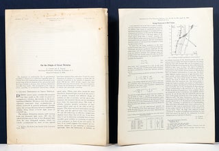 Item #1856 On the Origin of Great Nebulae. WITH: Energy Production in Red Giants. GEORGE GAMOW,...