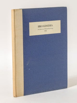 BROADSIDES, A COLLECTION OF NEW AND OLD SONGS, 1935.