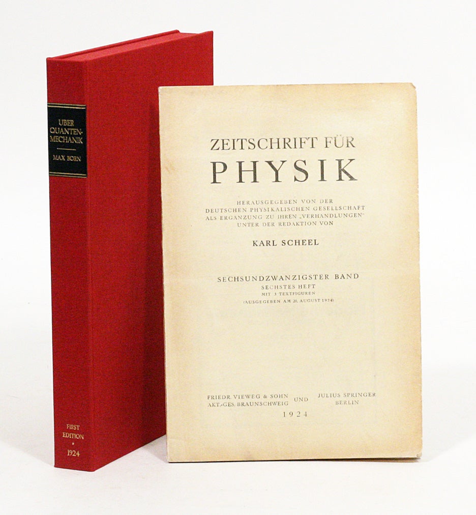 Über Quantenmechanik On Quantum Mechanics by MAX BORN on Manhattan Rare  Book Company