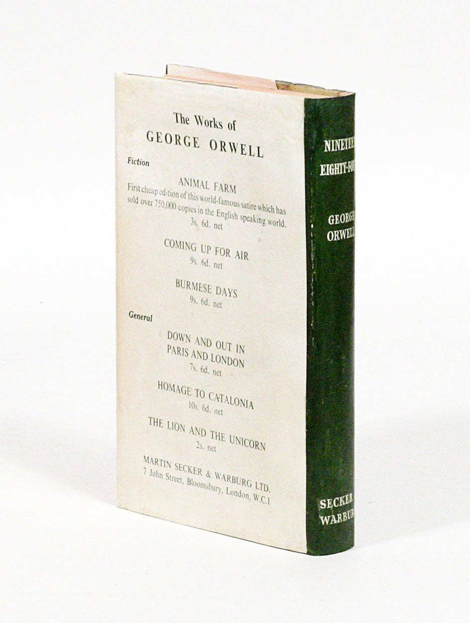 1984 by George Orwell - Paperback - First Edition thus - 1954 - from  BookRanger (SKU: BR-1217-372)