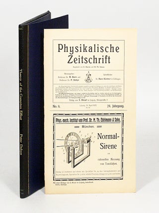 Item #2141 Zerstreuung von Röntgenstrahlen und Quantentheorie. PETER DEBYE