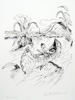 Item #2237 Stuart Little: “Summer Memories” Signed Lithograph. GARTH WILLIAMS, E. B. WHITE