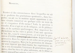 Sur les corpuscules organisés qui existent dans l’atmosphère: Examen de la doctrine des générations spontanées (1861)