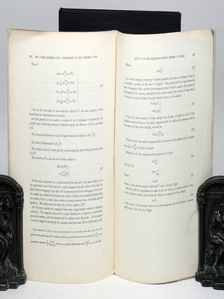 On a Method of Making a Direct Comparison of Electrostatic with Electromagnetic Force; With a Note on the Electromagnetic Theory of Light