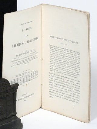 A Chapter on Street Nuisances. Extracted from “Passages from the life of a philosopher.”