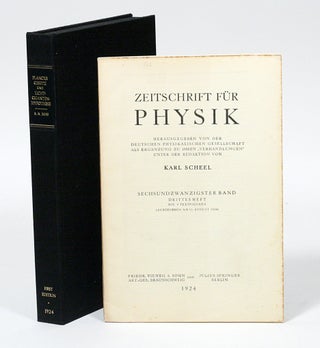 Item #2290 Plancks Gesetz und Lichtquantenhypothese [Planck’s Law and Light Quantum...