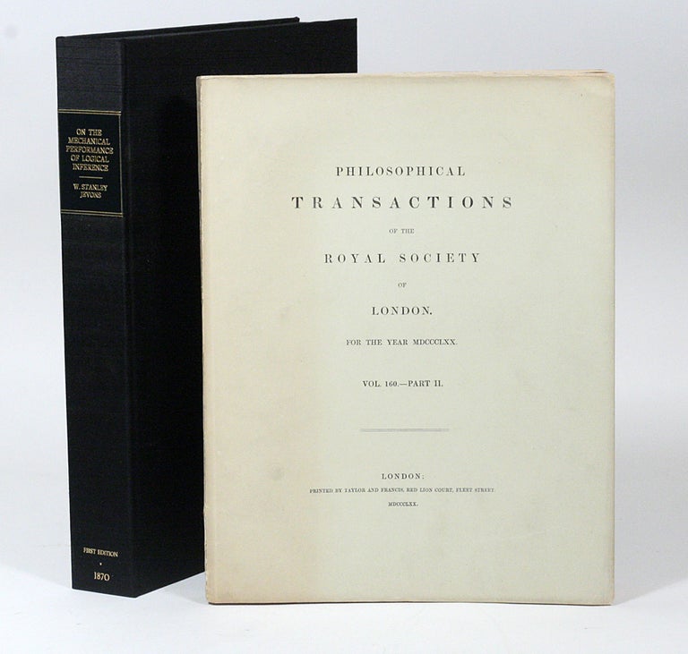 Item #2303 On the Mechanical Performance of Logical Inference [The Logical Piano]. WILLIAM STANLEY JEVONS.
