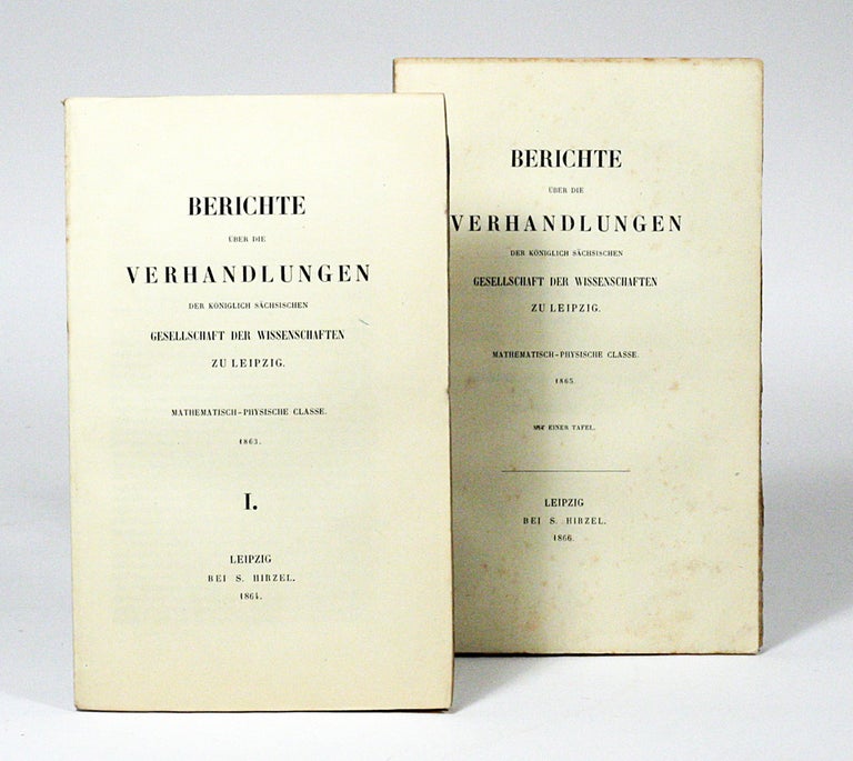Item #2307 Ueber die Bestimmung des Inhaltes eines Polyëders (1865). WITH: Theorie der elementaren Verwandtschaft (1863) [The Möbius Strip]. AUGUST FERDINAND MÖBIUS.
