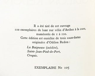 Lettres D'Odilon Redon
