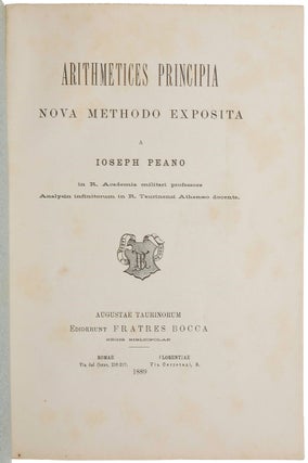 Arithmetices Principia Nova Methodo Exposita