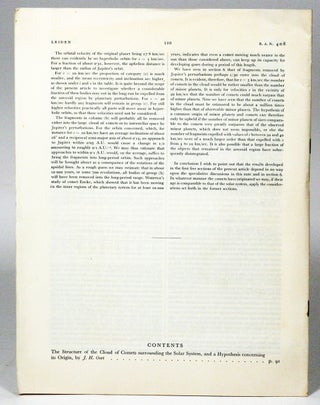 The structure of the cloud of comets surrounding the Solar System and a hypothesis concerning its origin