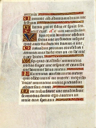 Illuminated Manuscript Leaf: The Entombment, Miniature from a Book of Hours