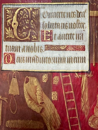 Illuminated Manuscript Leaf: The Entombment, Miniature from a Book of Hours