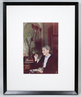 Photograph of Virginia Woolf signed by Gisèle Freund