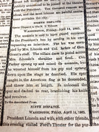 The Assassination of Abraham Lincoln in the New York Daily Tribune