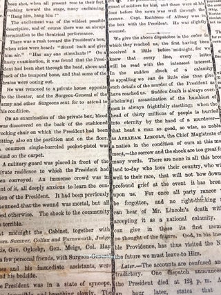 The Assassination of Abraham Lincoln in the New York Daily Tribune