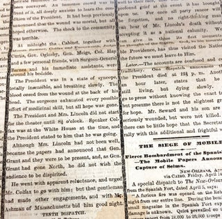 The Assassination of Abraham Lincoln in the New York Daily Tribune