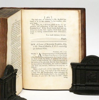 A Letter of Benjamin Franklin, Esq: to Mr. Peter Collinson, F.R.S. concerning an electrical Kite. WITH: A Letter from Mr. Franklin to Mr. Peter Collinson, F.R.S. concerning the Effects of Lightning