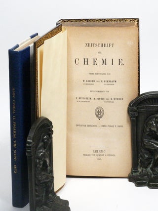 Ueber die Beziehungen der Eigenschaften zu den Atomgewichten der Elemente (“On the Relationship Between the Properties and Atomic Weights of the Elements”), IN Zeitschrift für Chemie (1869); WITH: Die Periodische Gesetzmässigkeit der Chemischen Elemente (“The Periodic Law of the Chemical Elements”), IN Annalen der Chemie und Pharmacie (1871)
