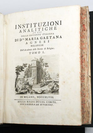 Item #2526 Instituzioni Analitiche [Analytic Institutions for the Use...