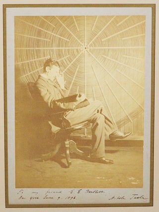Item #2546 Signed Photograph. NIKOLA TESLA
