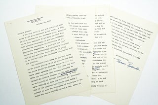 Item #2573 Typed Letter Signed with Autograph Corrections. ELEANOR ROOSEVELT