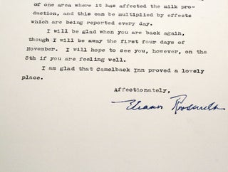 Typed Letter Signed with Autograph Corrections