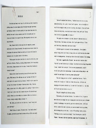 Early Unpublished Short Stories, including “One for ‘A’”