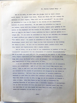 “I Have a Dream Speech”: Address to the Civil Rights March on Washington, 28 August 1963. Delivered on the steps at the Lincoln Memorial in Washington, D.C.