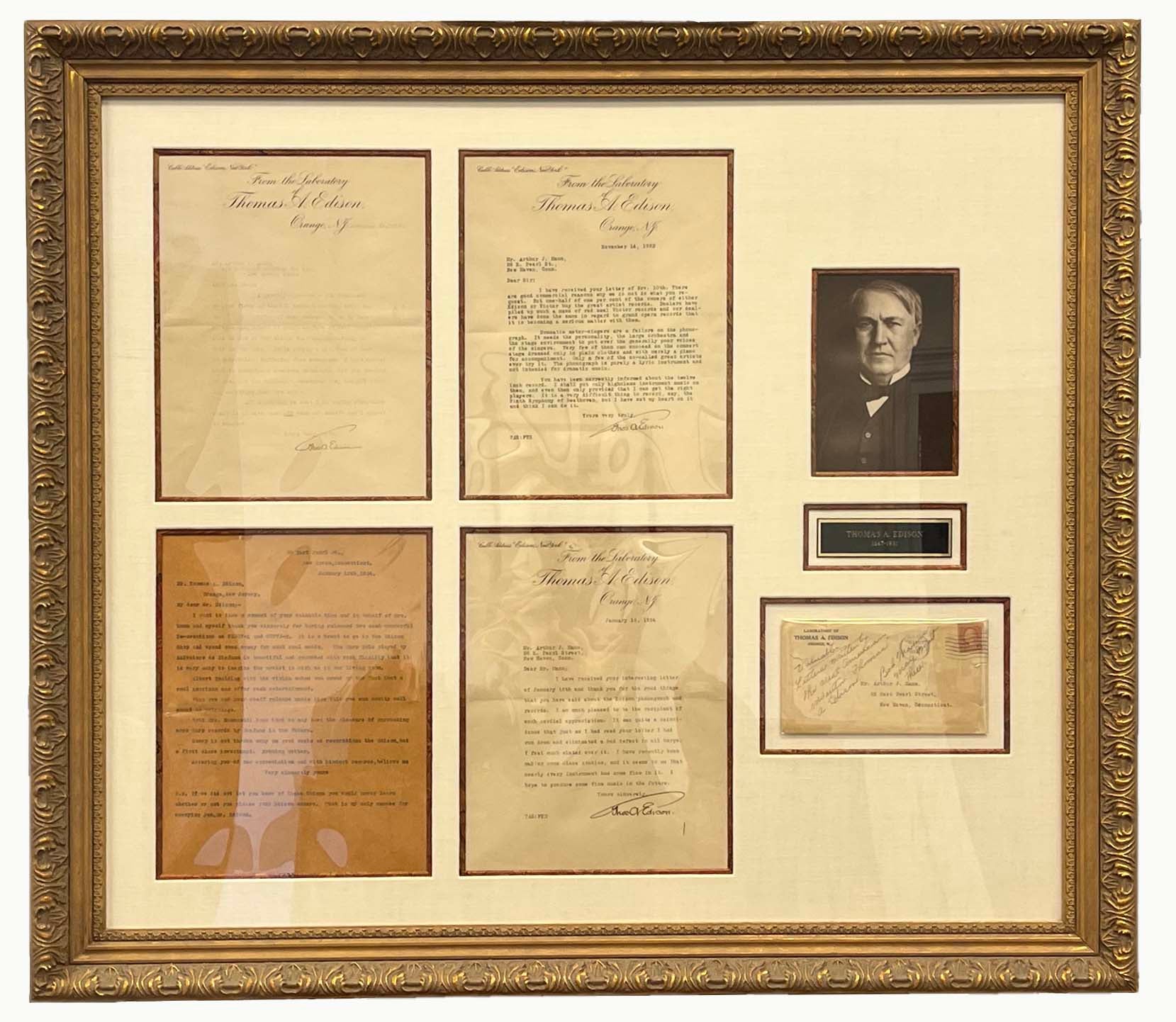 Typed Letters Signed TLS on the Phonograph | THOMAS ALVA EDISON
