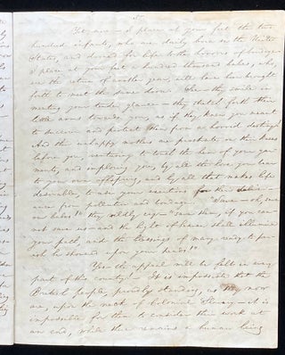 Autograph Manuscript Signed [AMS] : Appeal to the Friends of Abolition in England (1833)