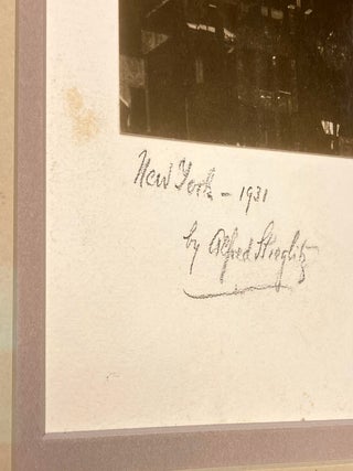 Signed Photograph: “From My Window at An American Place, North”
