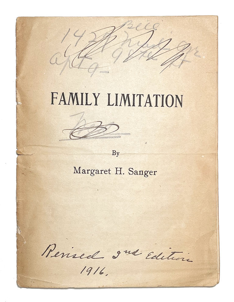 Item #2701 Family Limitation. MARGARET SANGER.