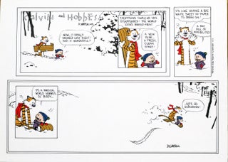 Item #2713 Calvin and Hobbes: The Last Sunday, “Let’s Go Exploring”. BILL WATTERSON
