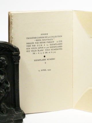 “Biens Nouveaux”: Rrose Sélavy; La Canne du Destin (The Cane of Destiny); Le Chasseur Gracchus (The Gracchus Hunter); Sondue (Sounded)