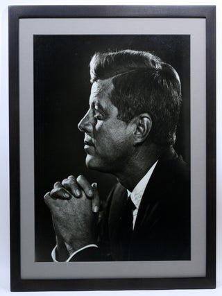 Item #2768 Large Format Portrait Photograph of John F. Kennedy, signed by Kennedy. JOHN F....