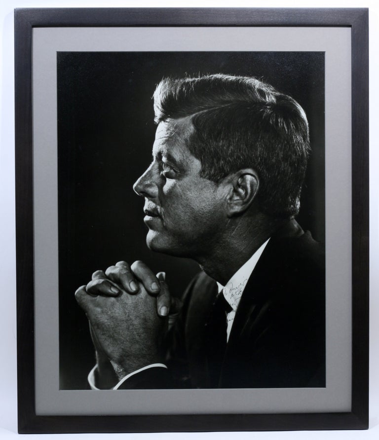 Large Format Portrait Photograph of John F. Kennedy, signed by Kennedy. JOHN F. KENNEDY, YOUSUF KARSH.
