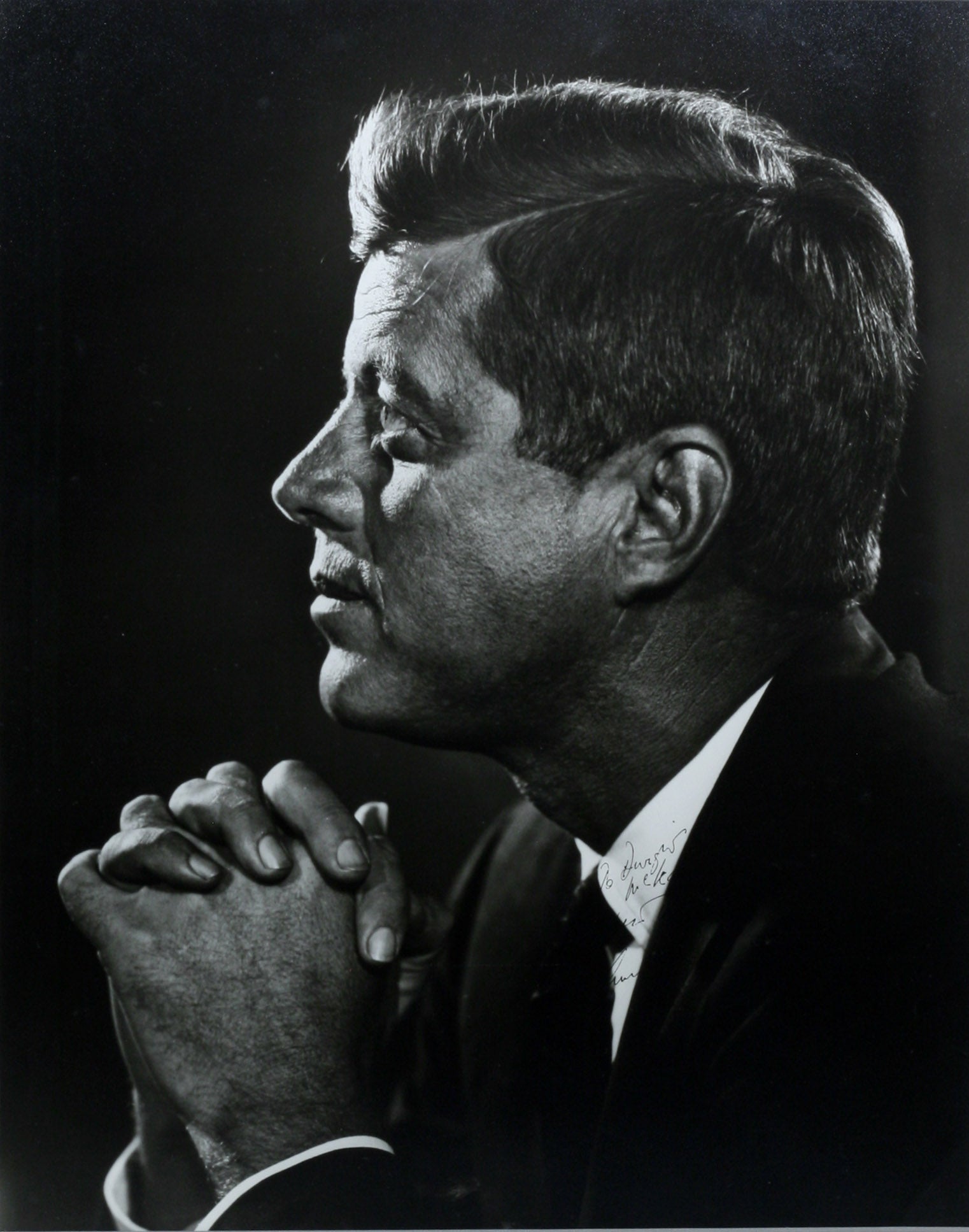 Kennedy　Large　F.　YOUSUF　Kennedy,　signed　Format　John　of　by　Portrait　Photograph　KENNEDY,　F.　JOHN　KARSH