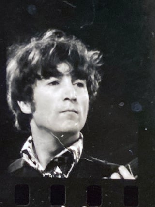 Item #2777 Contact Sheet of Rare Beatles Photographs, Candlestick Park, 1966. JOHN. McCARTNEY THE...