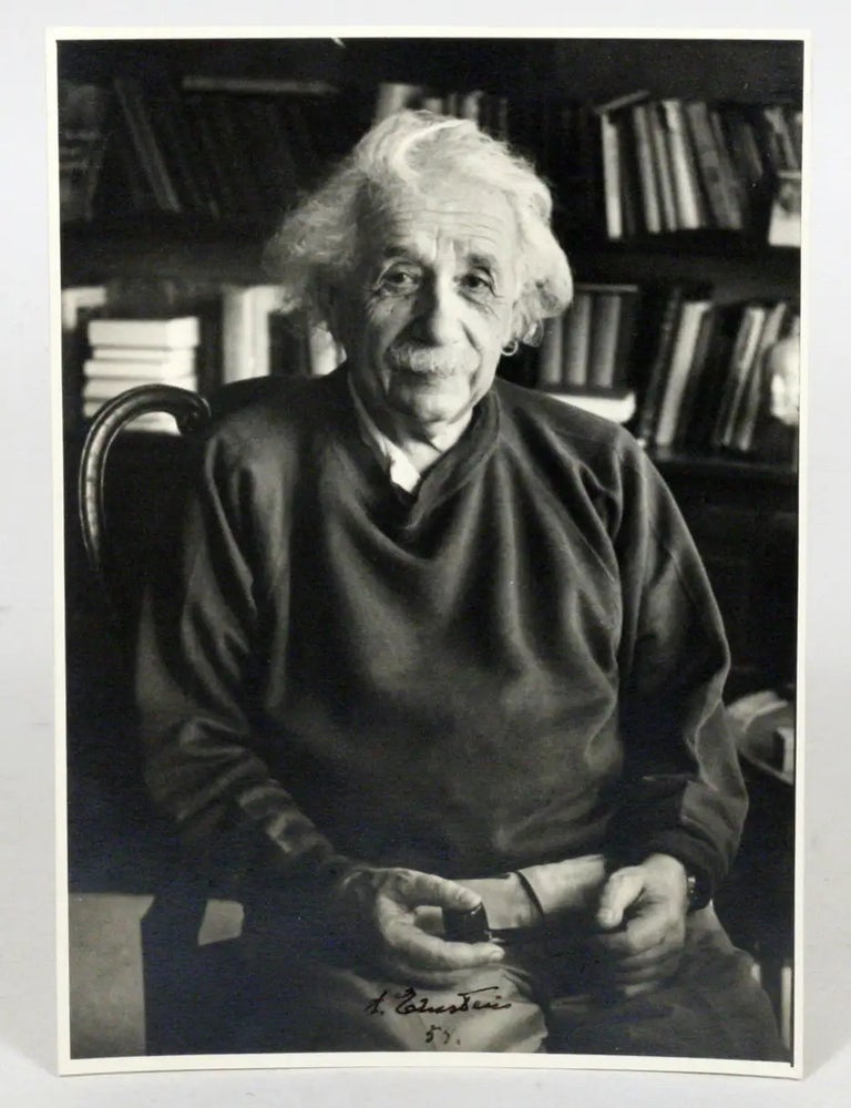 Item #2832 Photograph Signed. ALBERT EINSTEIN, FREDERICK PLAUT.