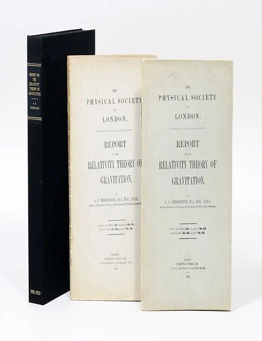 Report on the Relativity Theory of Gravitation. ALBERT EINSTEIN, ARTHUR S. EDDINGTON.