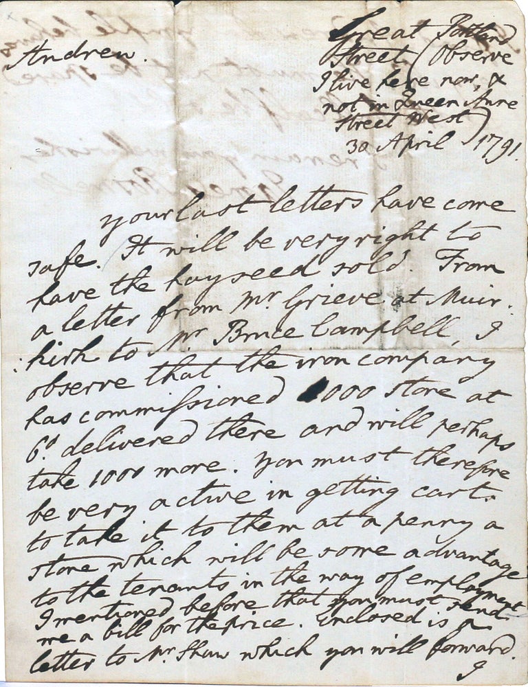 Item #2864 Autograph Letter Signed (ALS). JAMES BOSWELL.