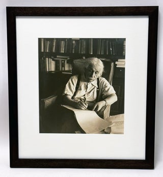 Photograph of Albert Einstein in his Study