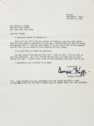 Typed Letters Signed